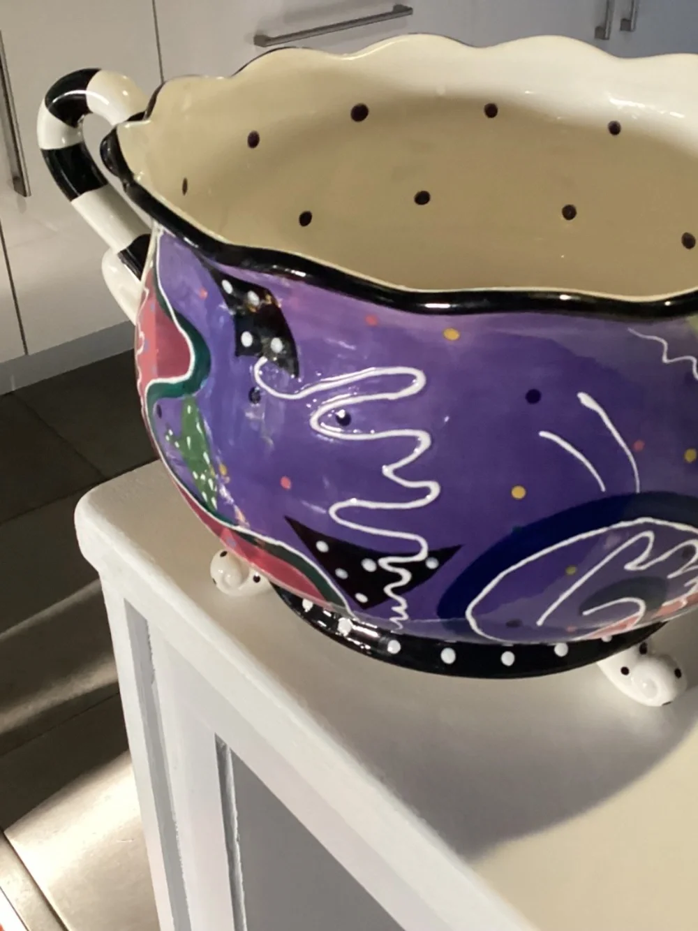 MACKENZIE CHILD.  VIBES “. BY SPIRAL. BOWL / vase. FUNKY ❣️❣️❣️❣️